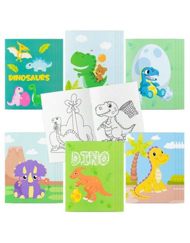 KOLOROWANKA DINOZAUR 6-PACK