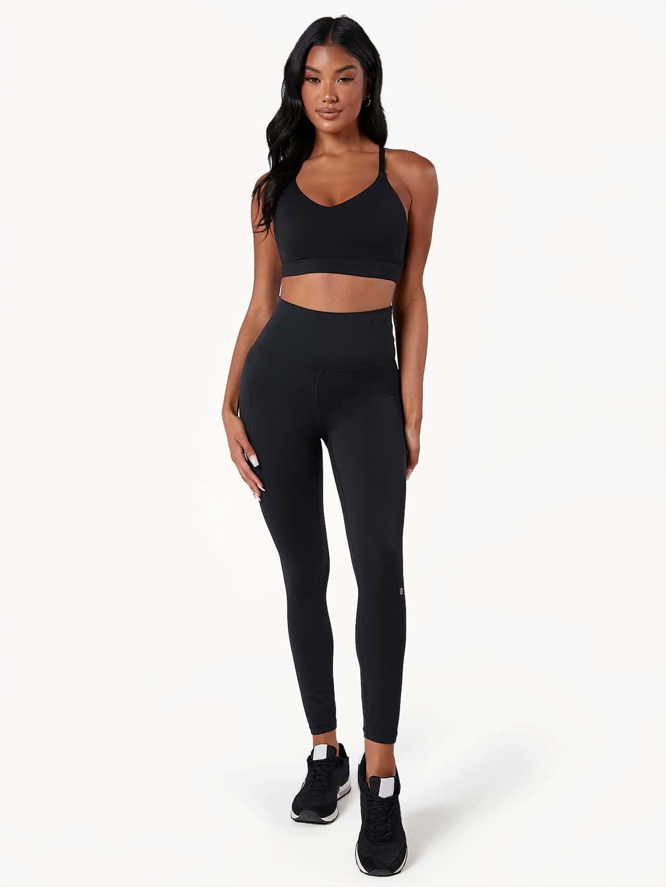CZARNE SPORTOWE LEGGINSY