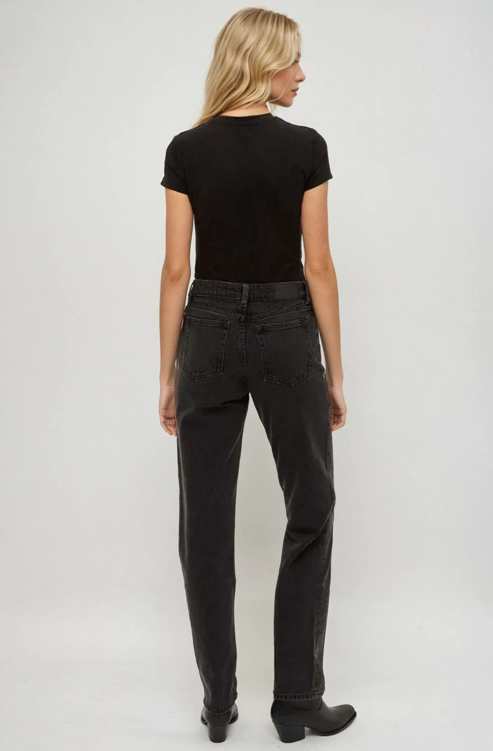 CZARNE SPODNIE JEANS