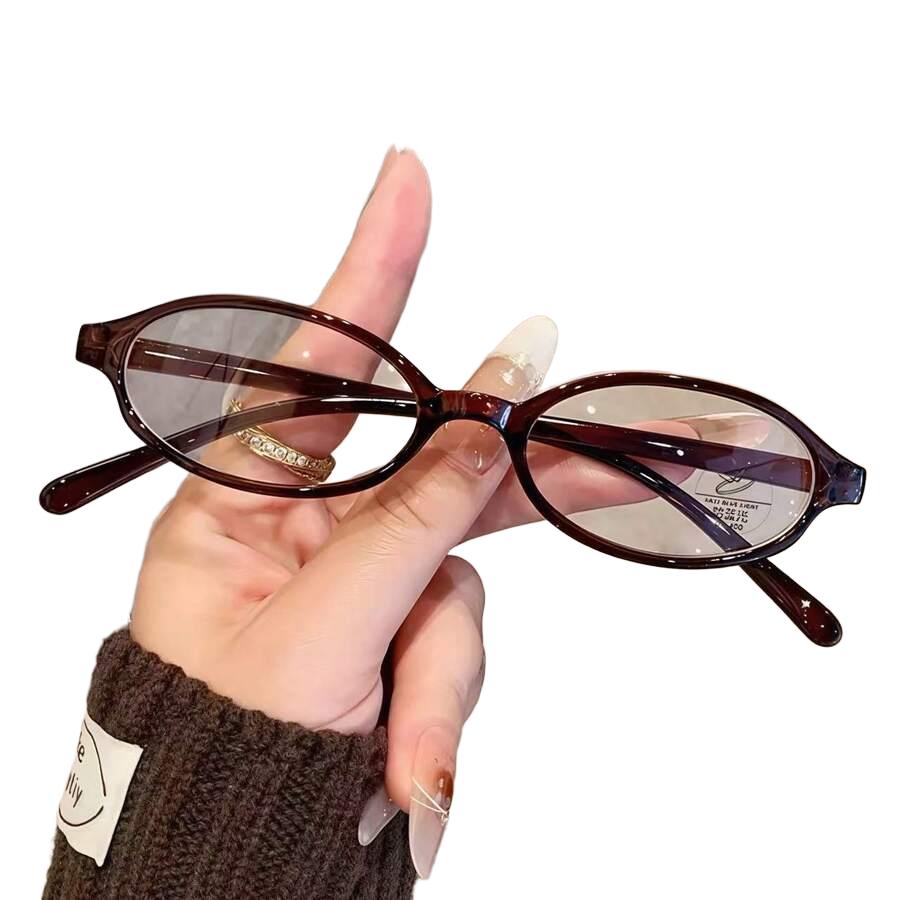 BRĄZOWE OKULARY ZERÓWKI