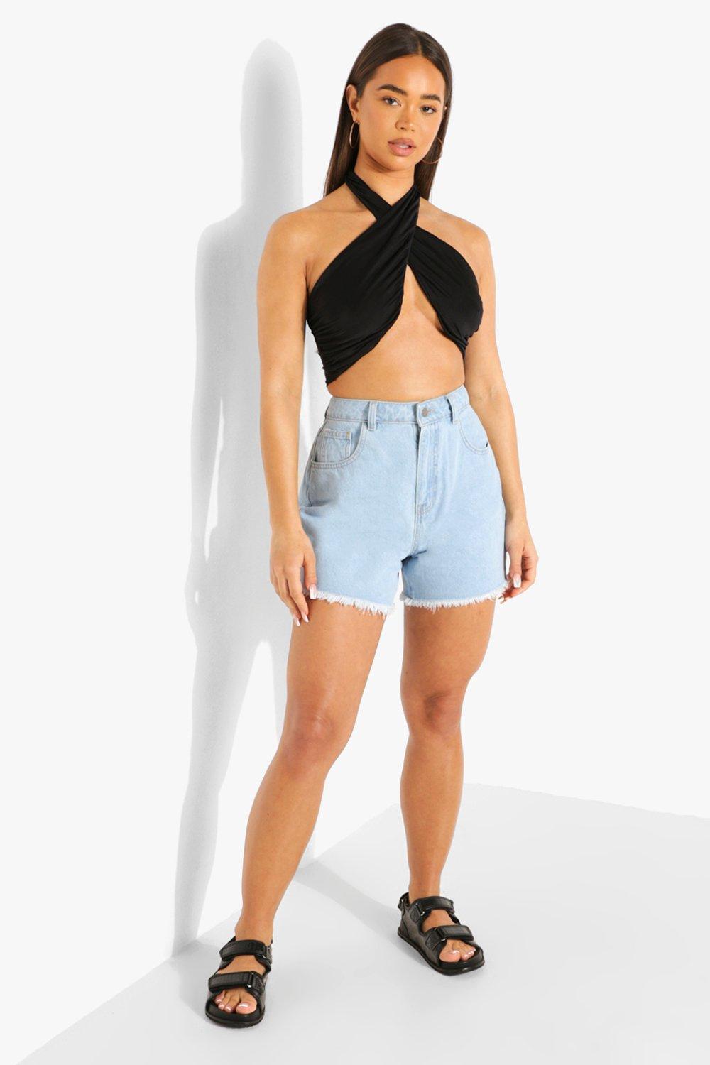 CZARNY CROP TOP