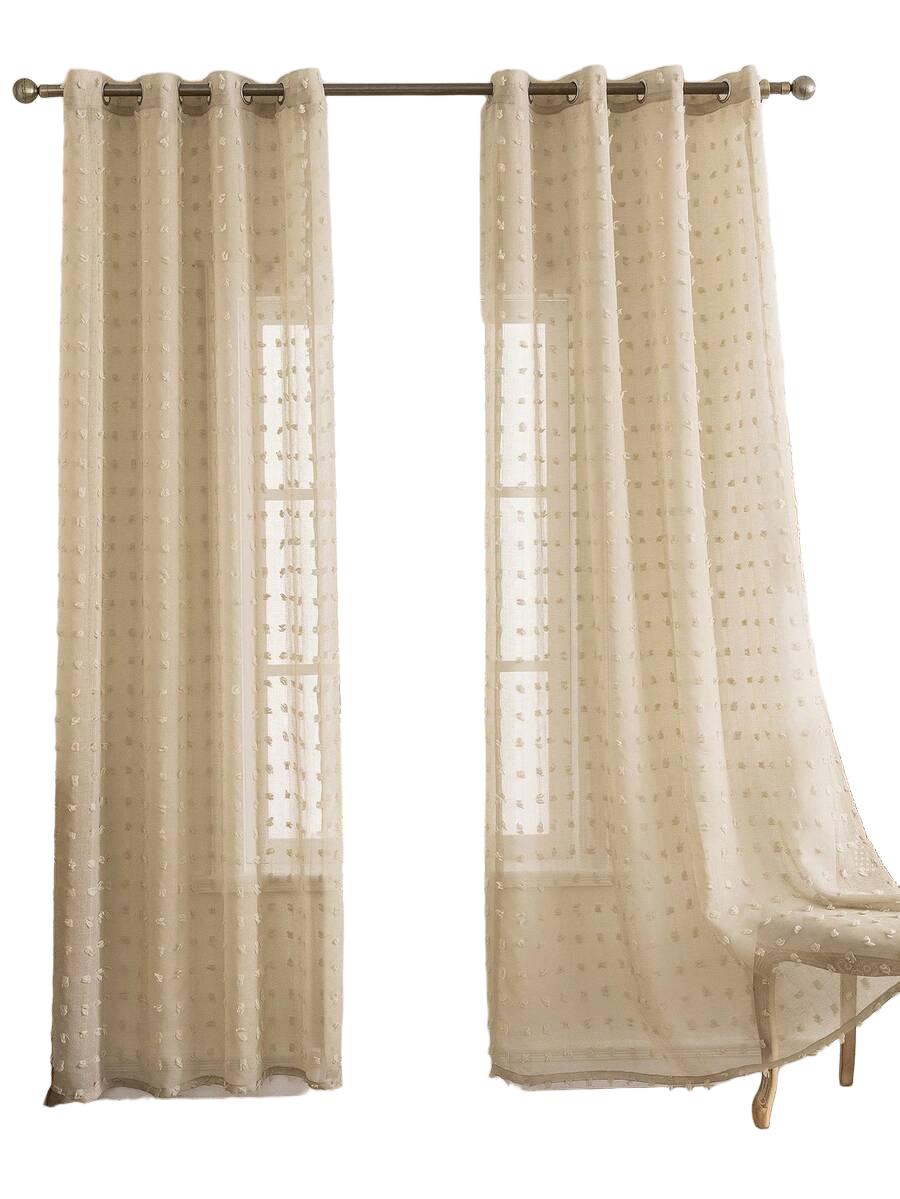 BEZOWA FIRANKA TEKSTURA 2-pack