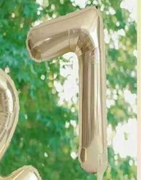 balon cyfra 7