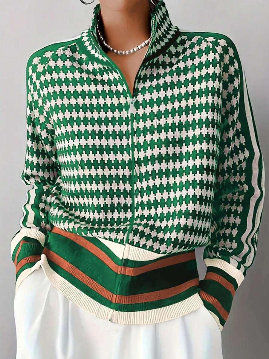 ROZPINANY SWETER ZAMEK