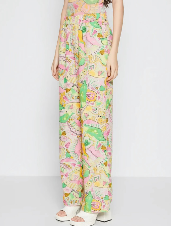 spodnie casual print