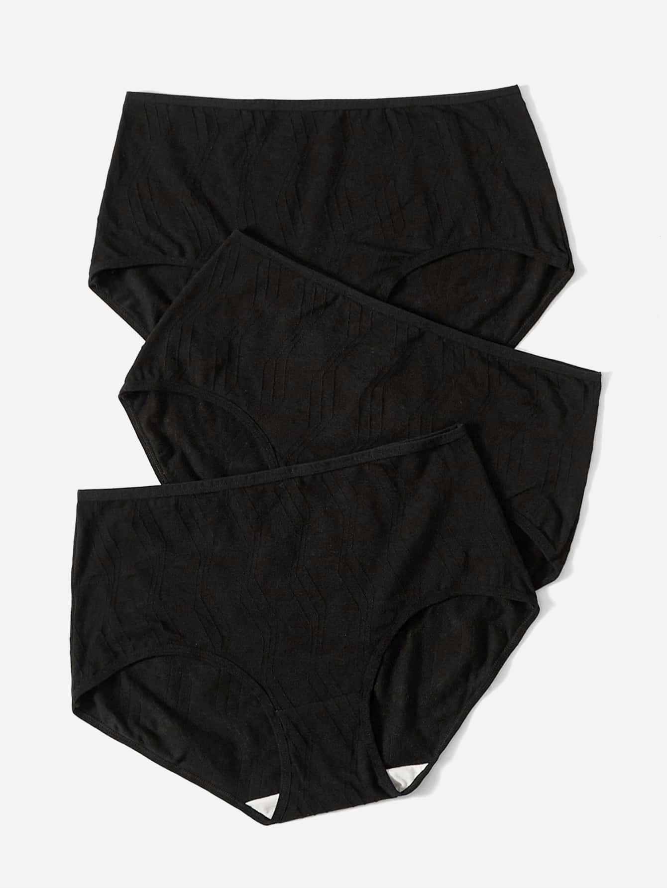 czarne majtki 3-pack