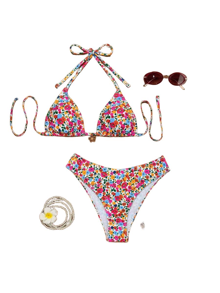 BIKINI DWUCZĘŚCIOWE W KWIATOWY WZÓR