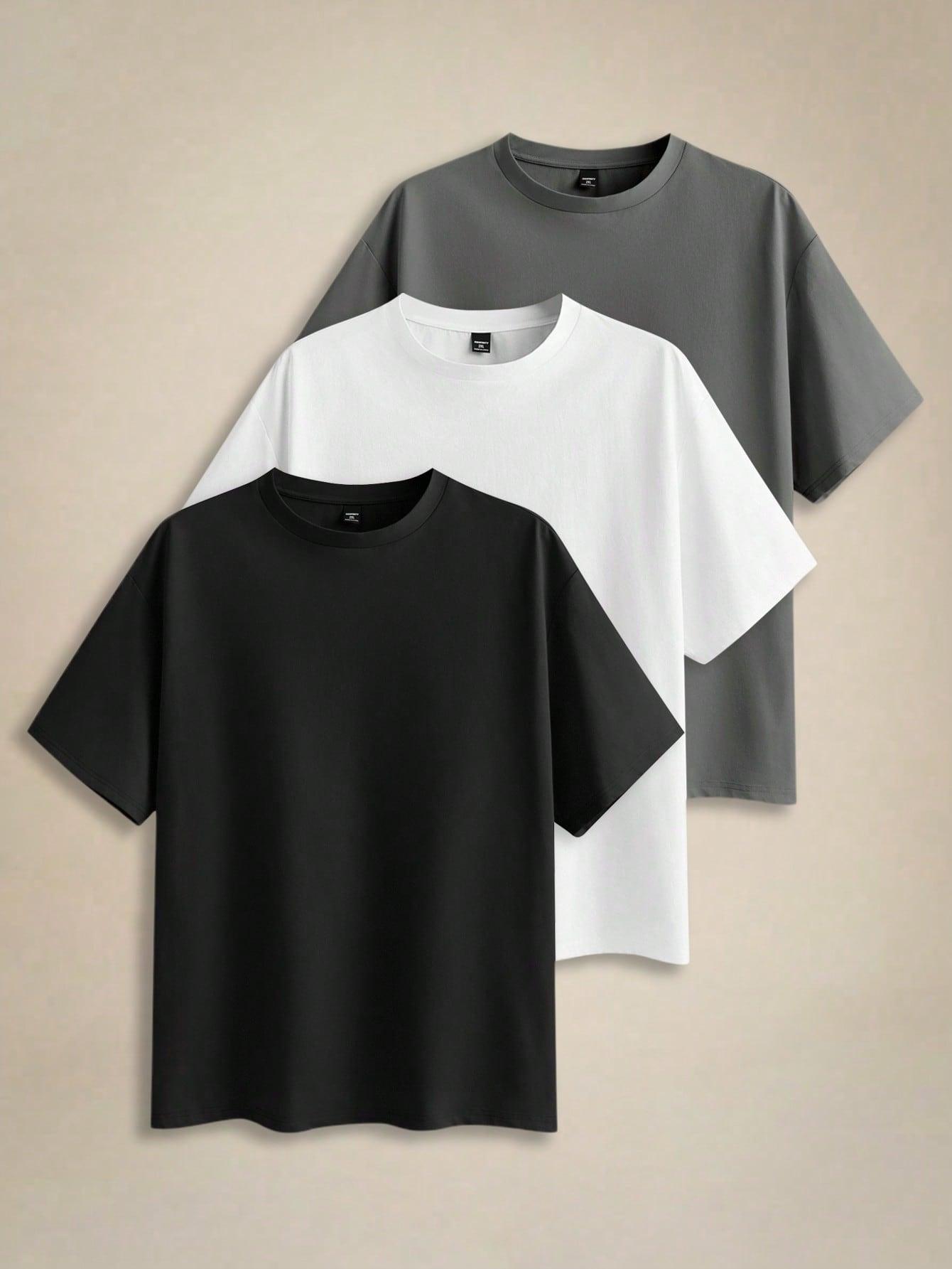 gładki T-shirt 3-pack