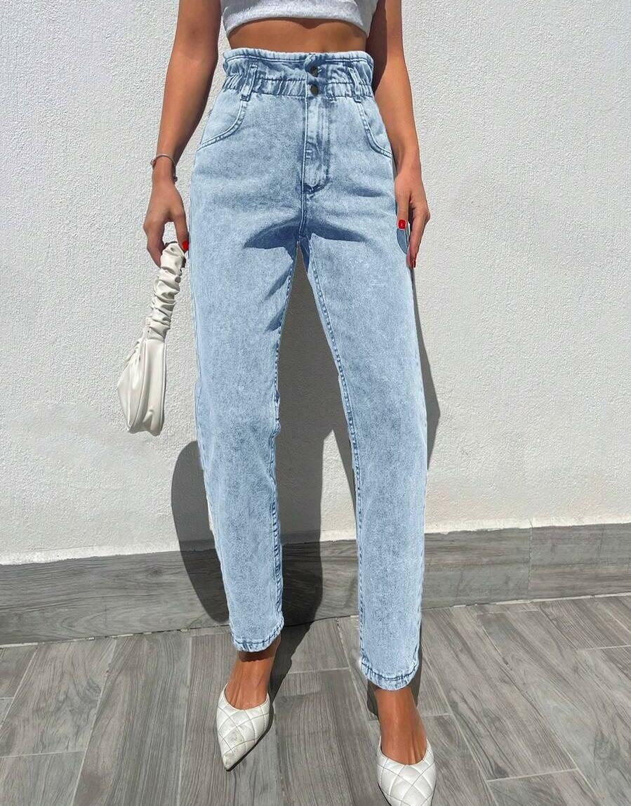 NIEBIESKIE SPODNIE JEANS