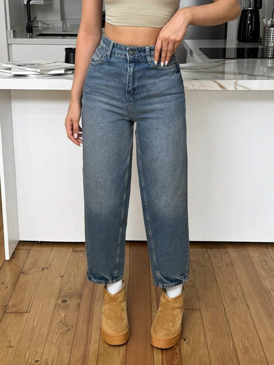 NIEBIESKIE SPODNIE JEANS