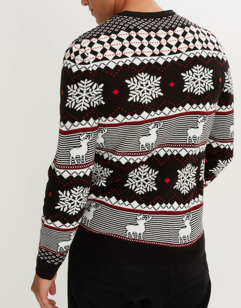 SWETER MĘSKI OKRĄGŁY DEKOLT BEZ KAPTURA