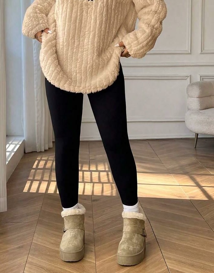CZARNE LEGGINSY WYSOKI STAN