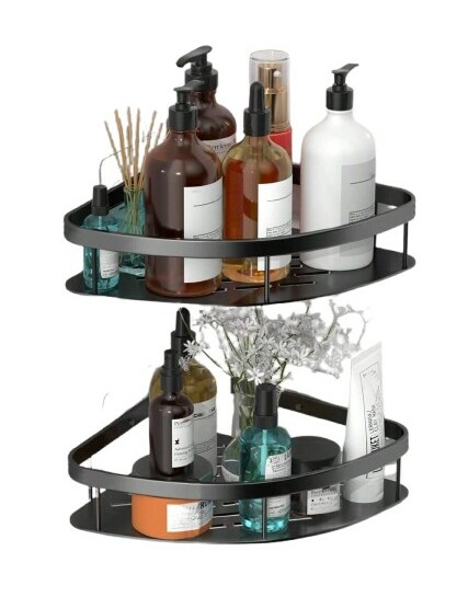 PÓŁKA NAROŻNA WISZĄCA DO ŁAZIENKI 2-PACK