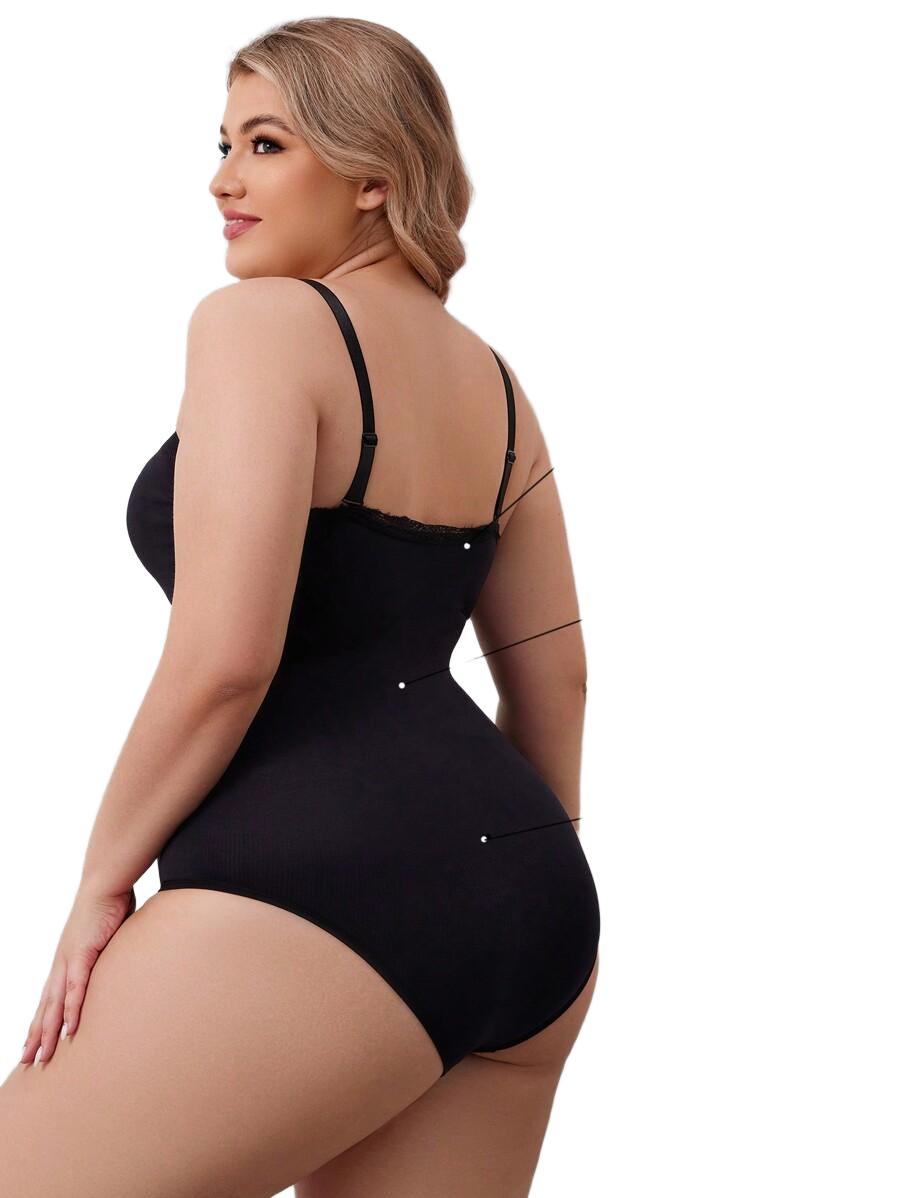 CZARNE MODELUJĄCE BODY KORONKA