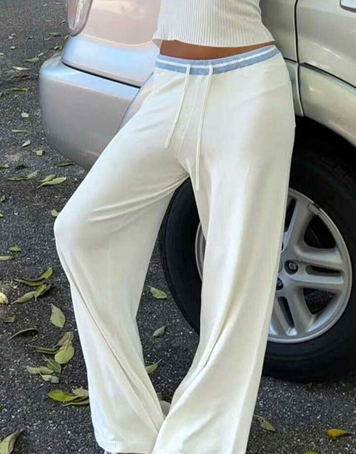dzianinowe spodnie casual