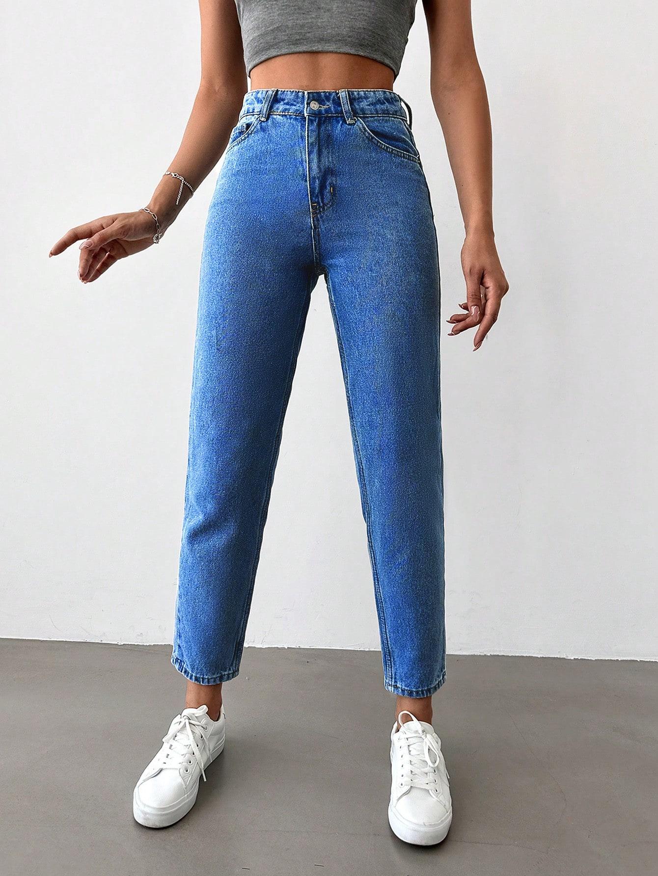 SPODNIE MOM JEANS WYSOKI STAN