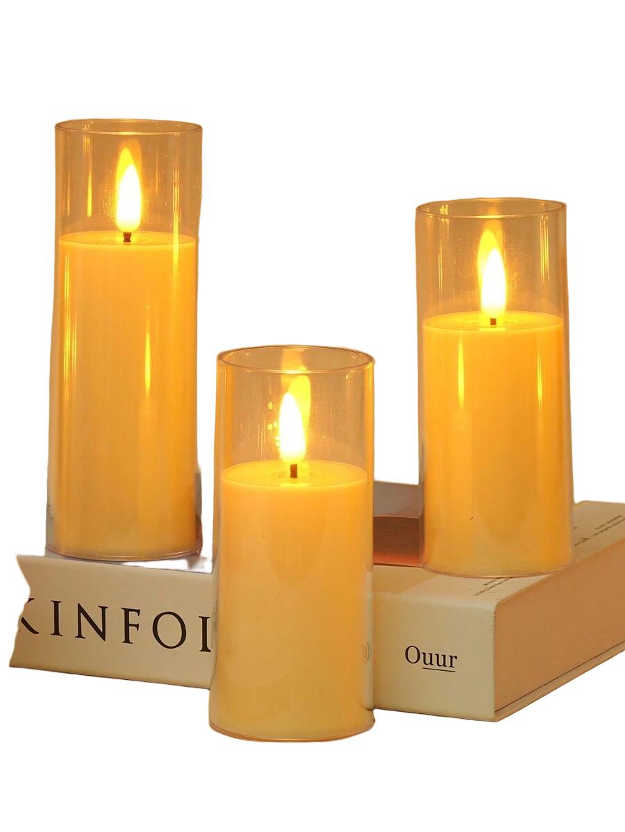 sztuczne świeczki 3-pack
