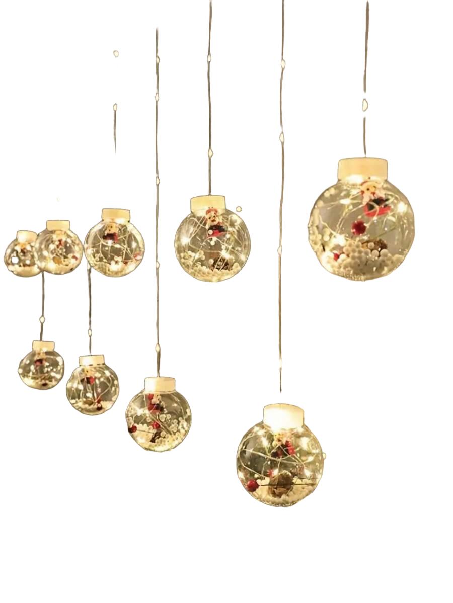 lampki led kule ze śniegiem