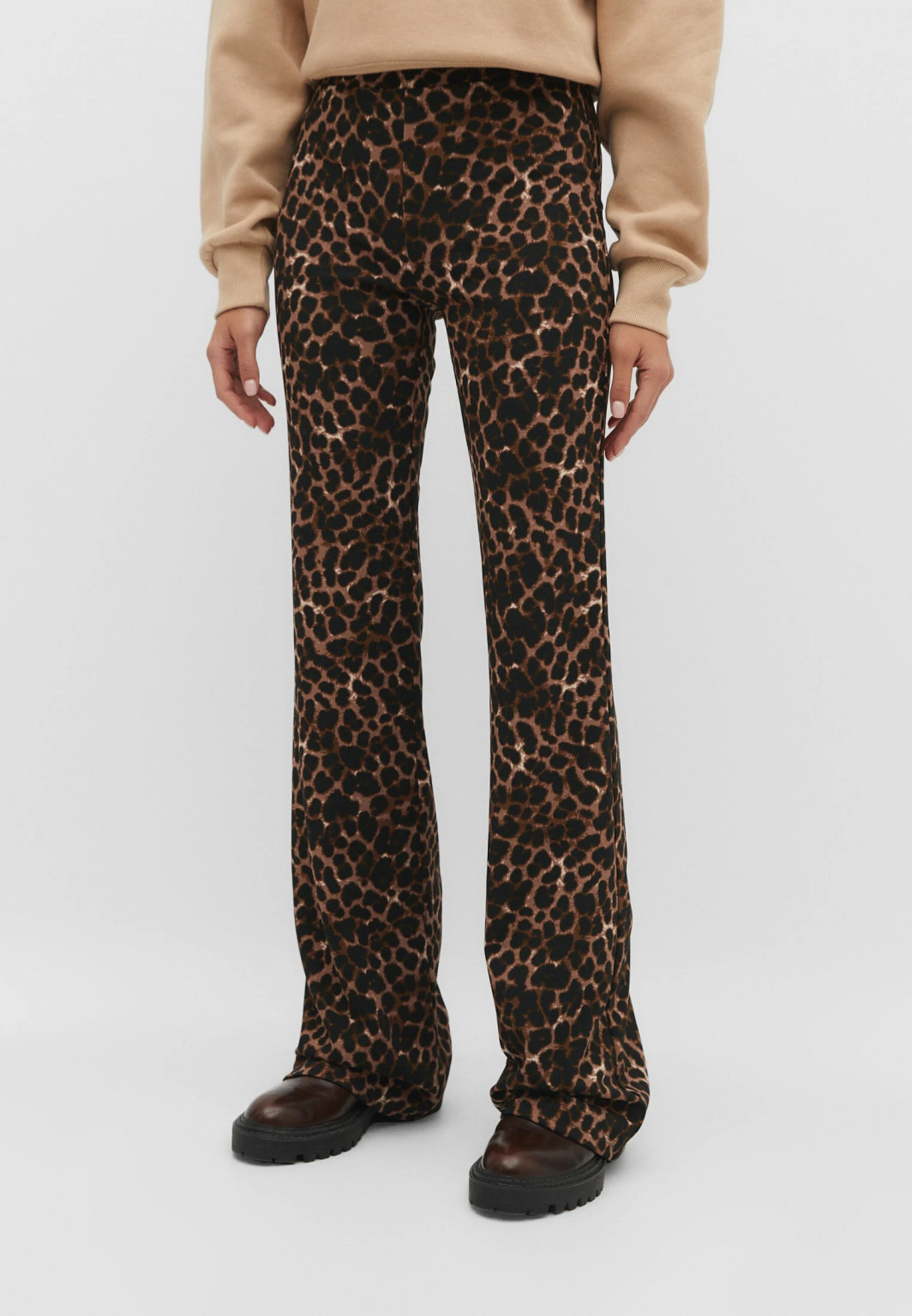 SPODNIE DZWONY ANIMAL PRINT