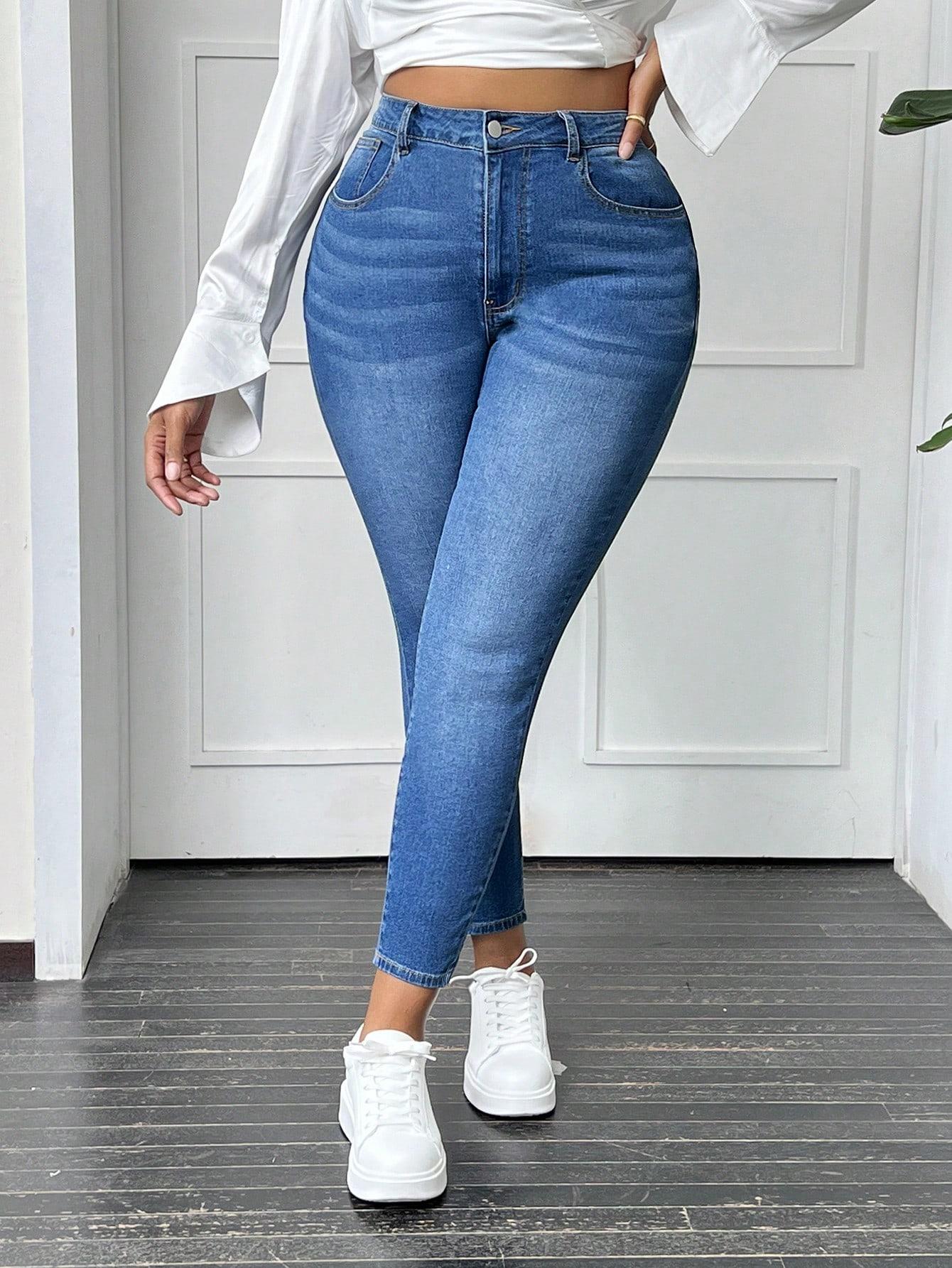 NIEBIESKIE SPODNIE JEANS