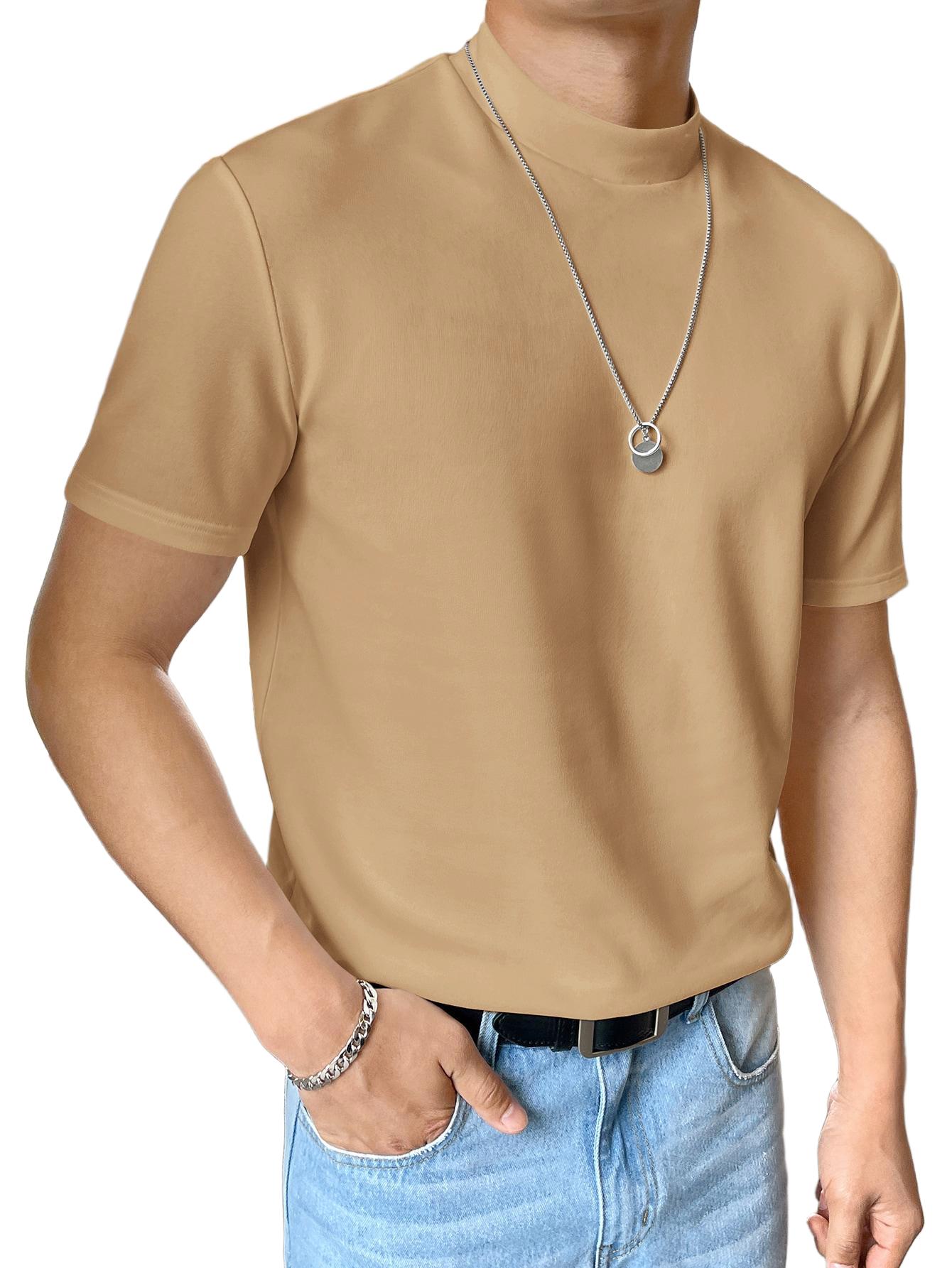 T-SHIRTY BEŻOWY MĘSKI