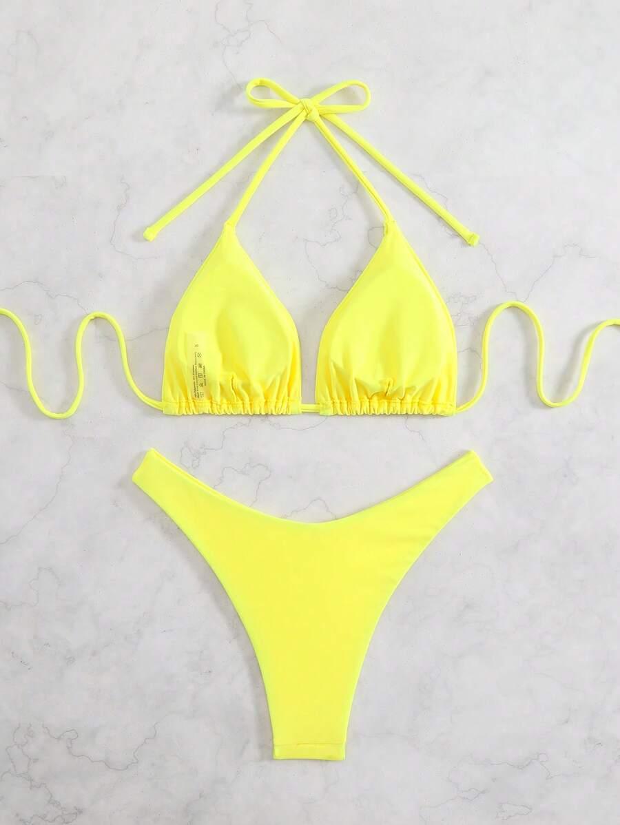 ŻÓŁTY KOMPLET BIKINI
