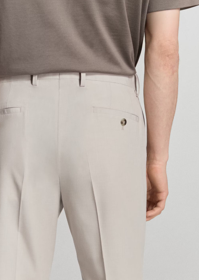 eleganckie spodnie garniturowe slim-fit