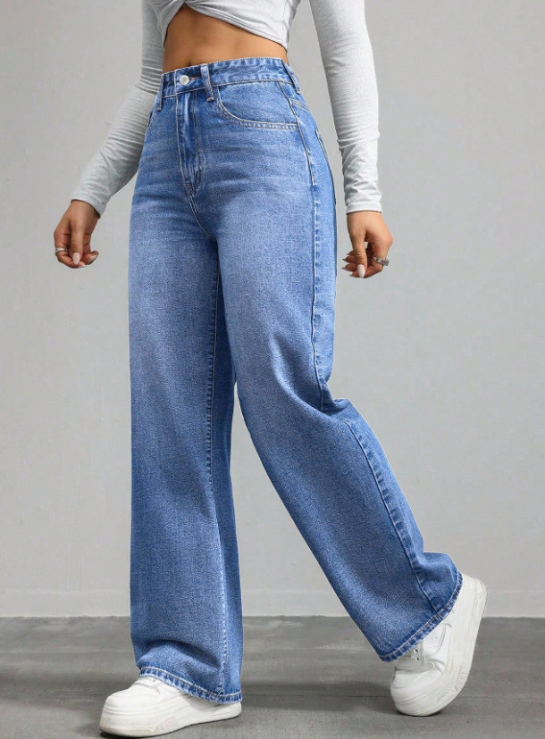NIEBIESKIE SPODNIE JEANS