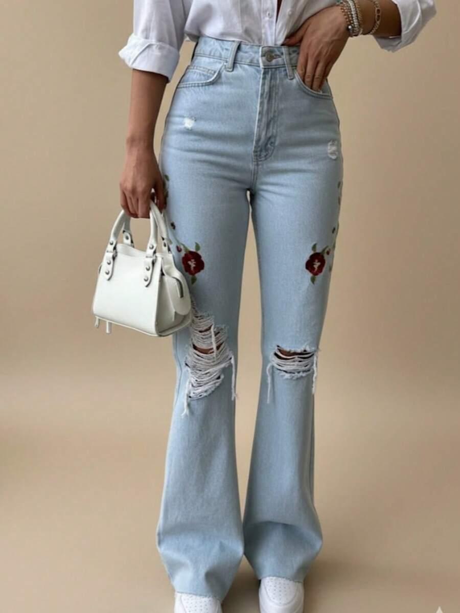 NIEBIESKIE SPODNIE JEANS
