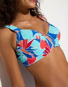 DÓŁ OD BIKINI ROŚLINNY WZÓR