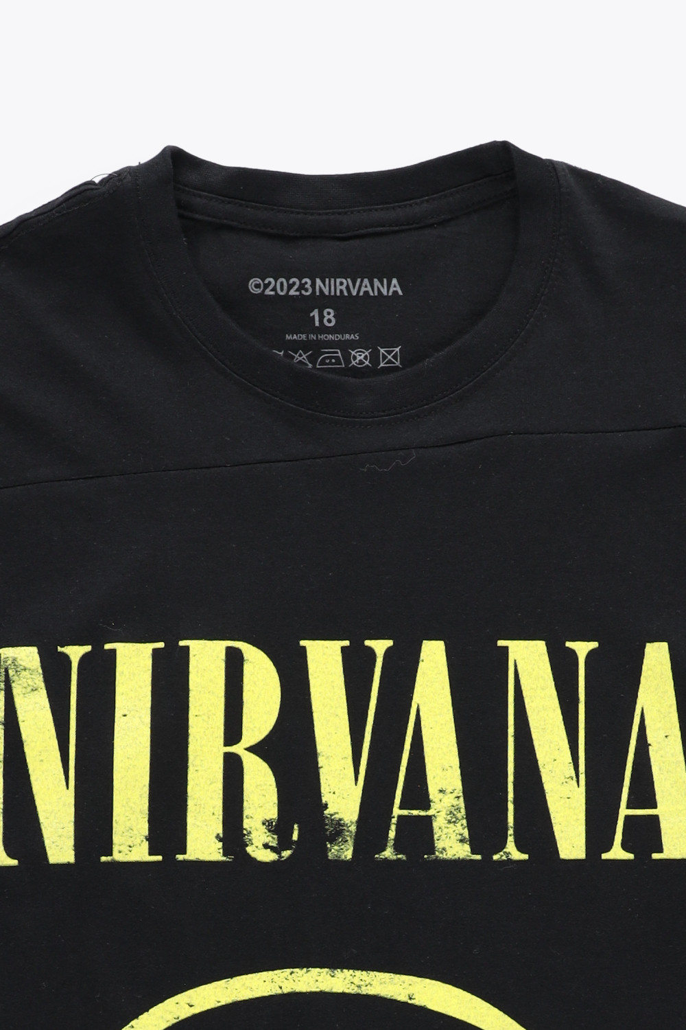 CZARNY T-SHIRT NADRUK OVERSIZE NIRVANA