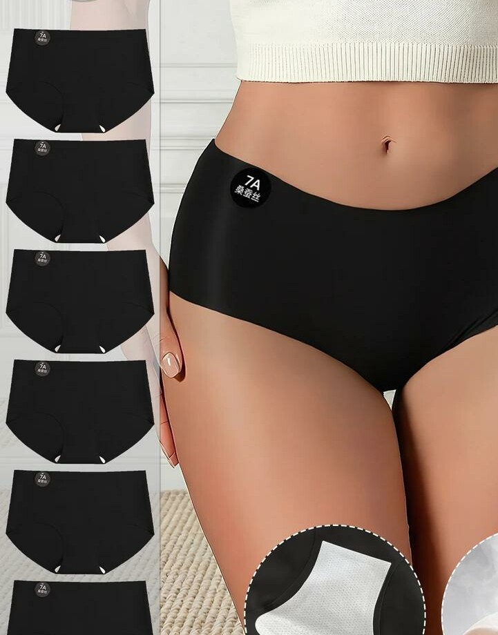 CZARNE MAJTKI FIGI 6-PACK