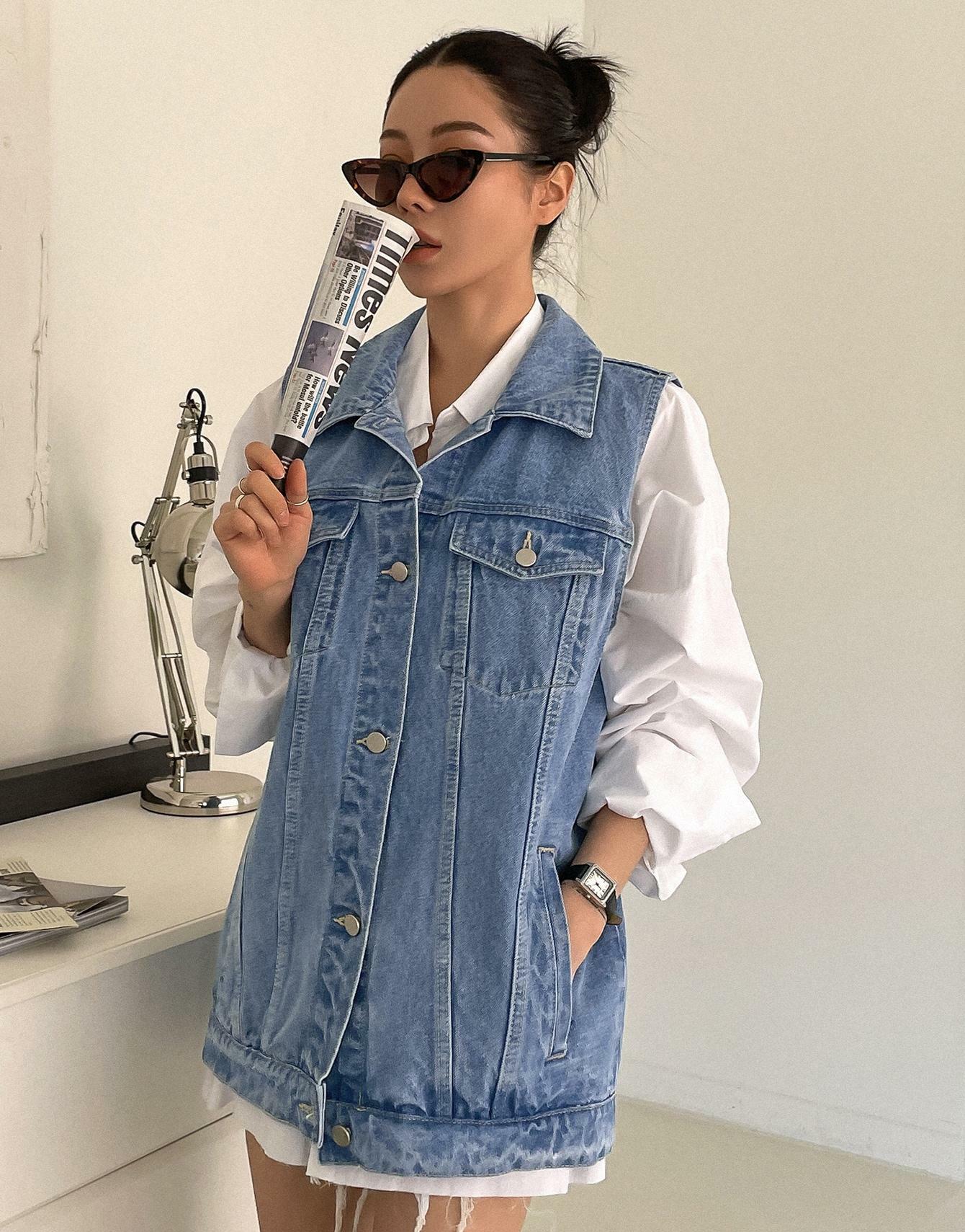 KAMIZELKA OVERSIZE JEANS