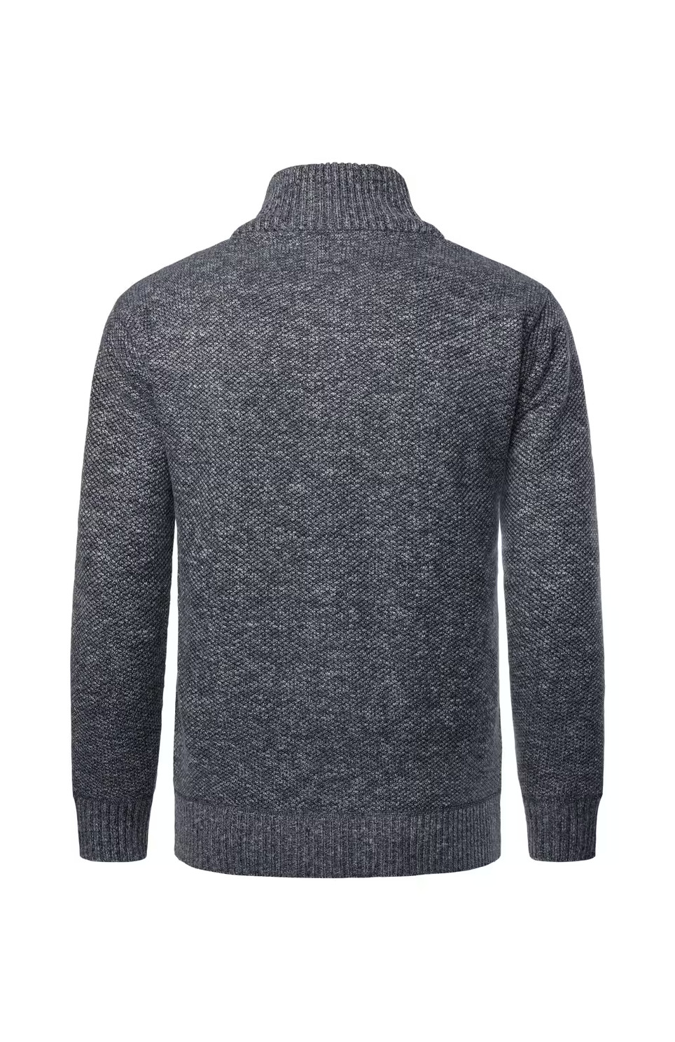 MĘSKI SWETER NA ZAMEK ZE STÓJKĄ