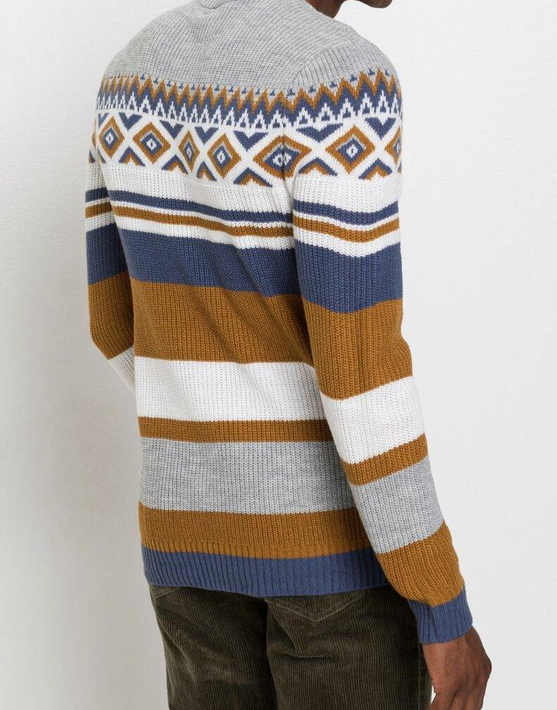 SWETER W NORWESKI PRINT 