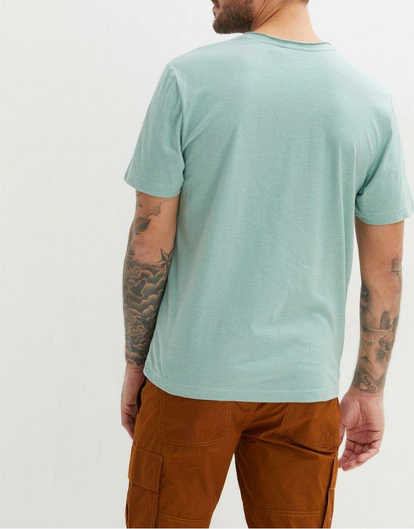  BAWEŁNIANY T-SHIRT MĘSKI Z OKRĄGŁYM DEKOLTEM