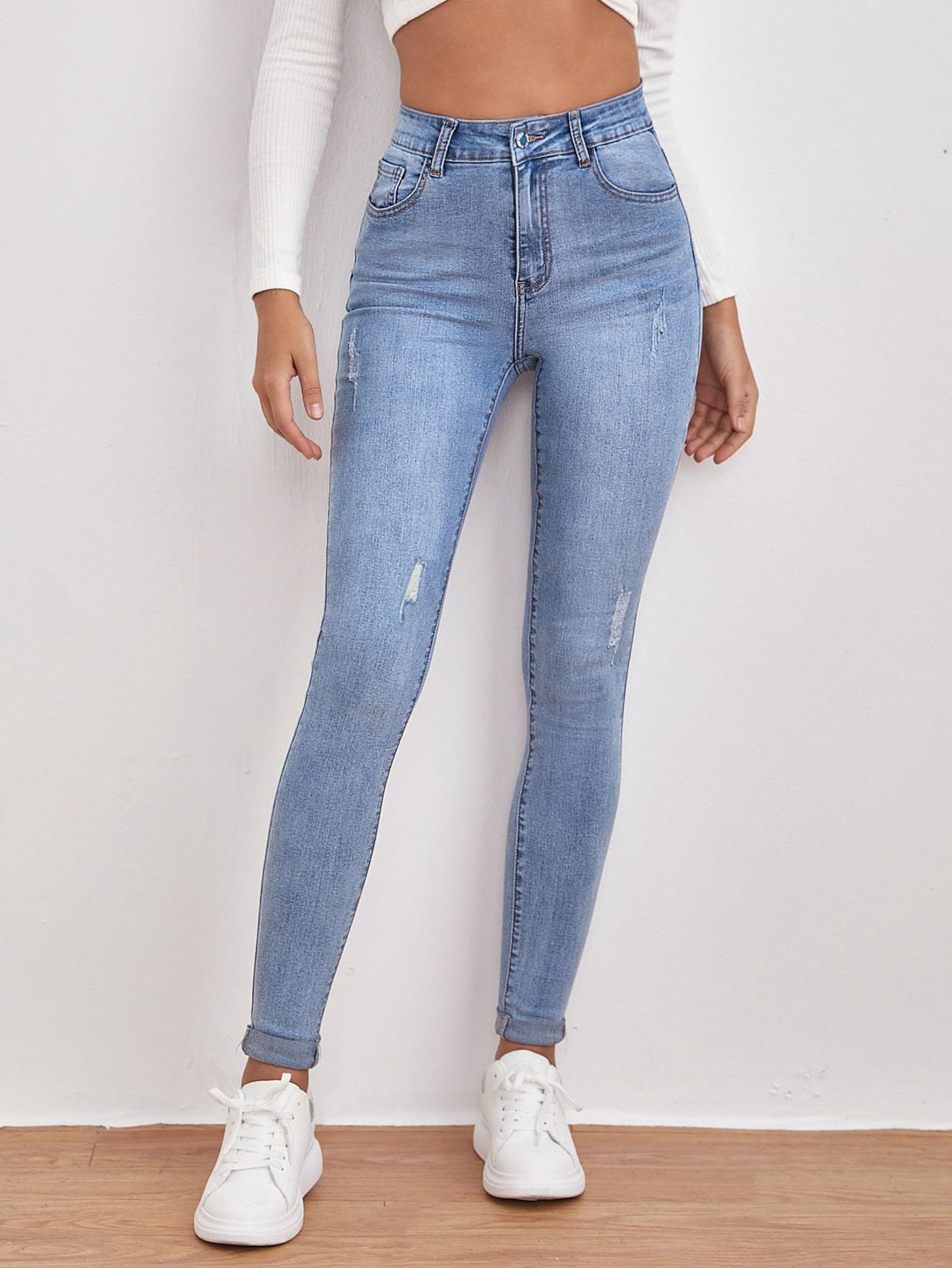 NIEBIESKIE SPODNIE JEANS
