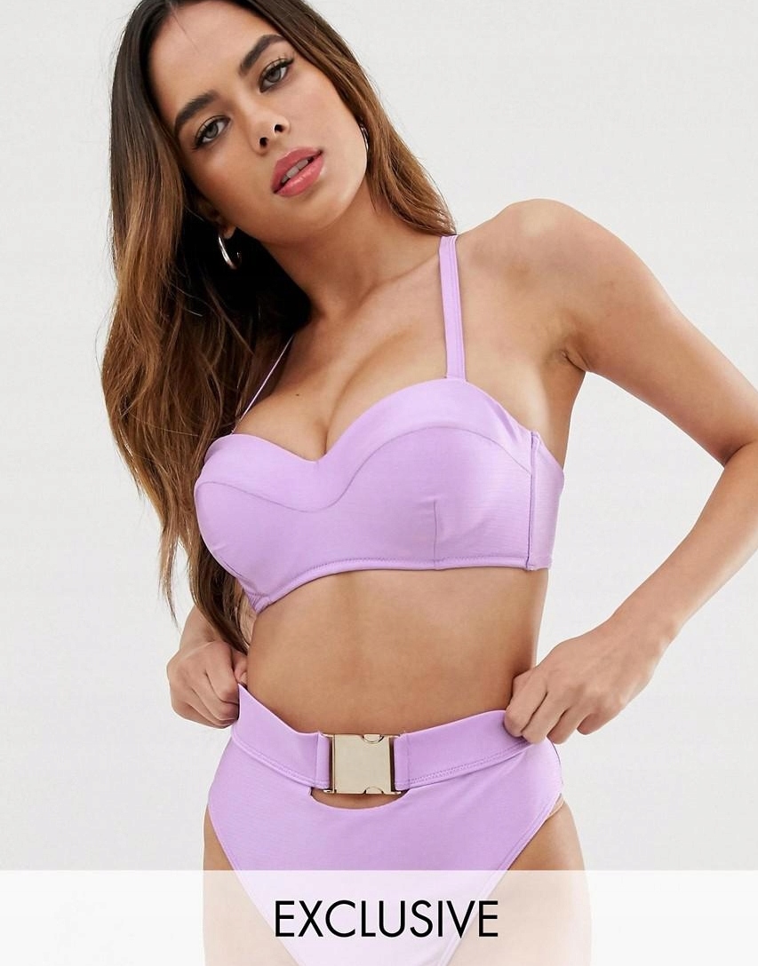 fioletowa góra od bikini