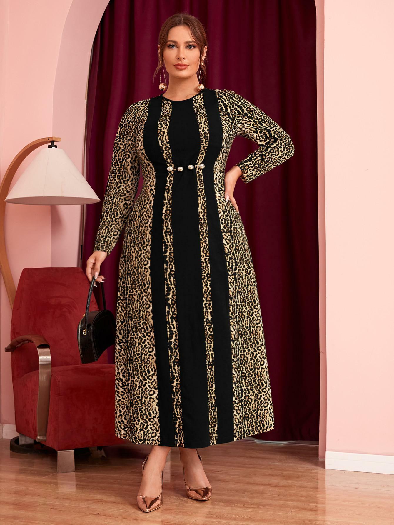 MAXI SUKIENKA ANIMAL PRINT