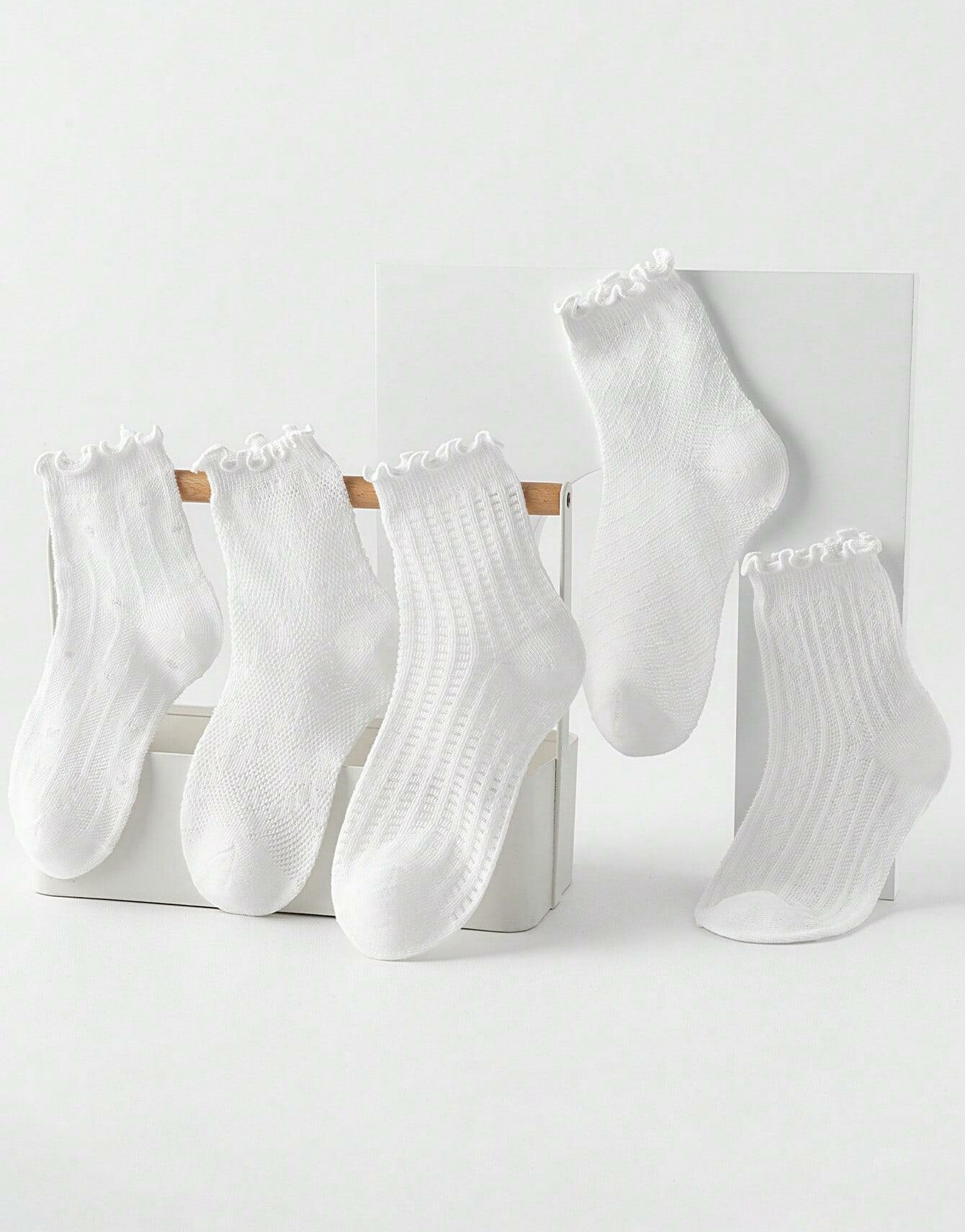 białe skarpetki 5-pack