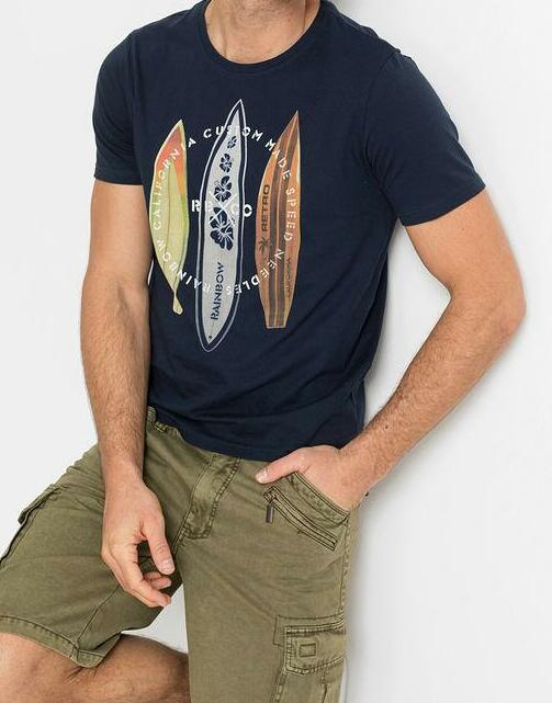 T-SHIRT MĘSKI PLUS SIZE BAWEŁNIANY Z NADRUKIEM