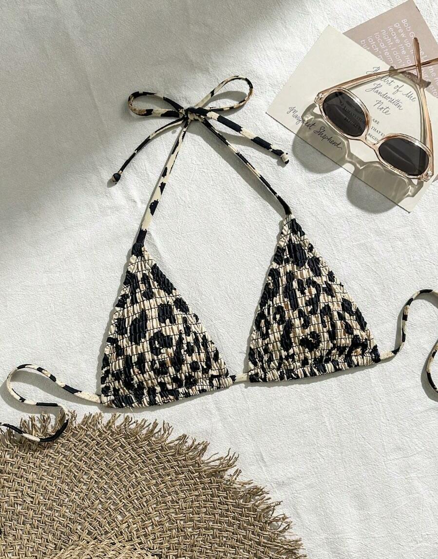 Góra od bikini animal print