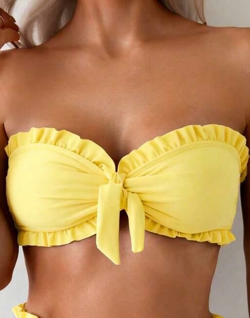 góra od bikini falbany