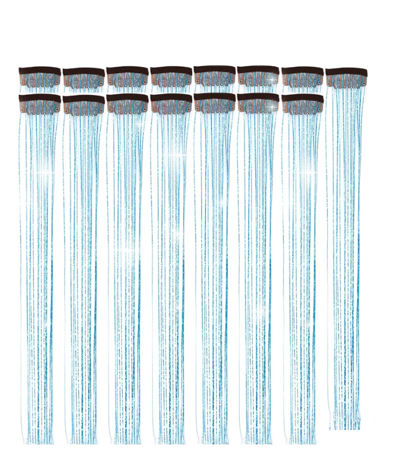 NIEBIESKIE PASEMKA DO WŁOSÓW 15-PACK