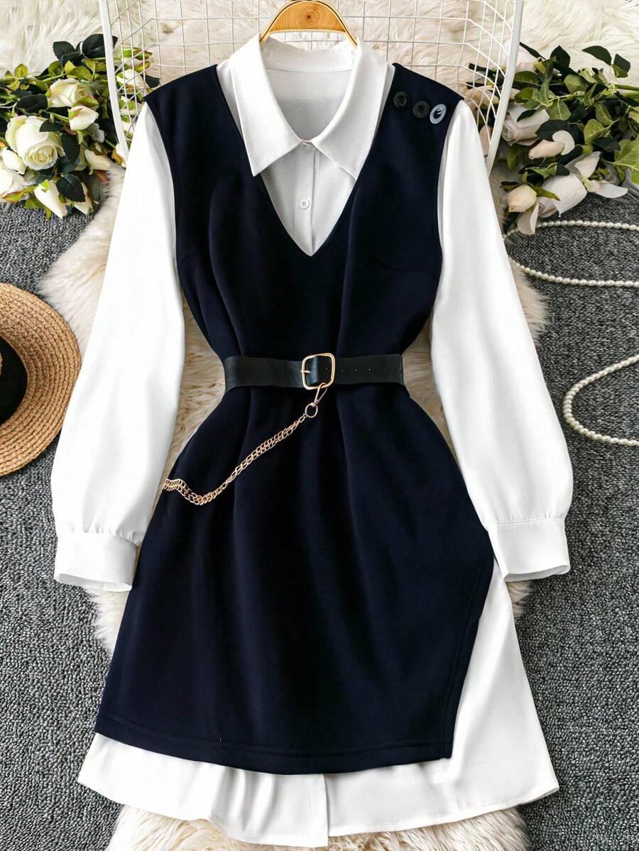 komplet sukienka koszula