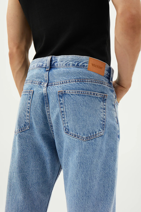 PROSTE SPODNIE JEANS OMBRE