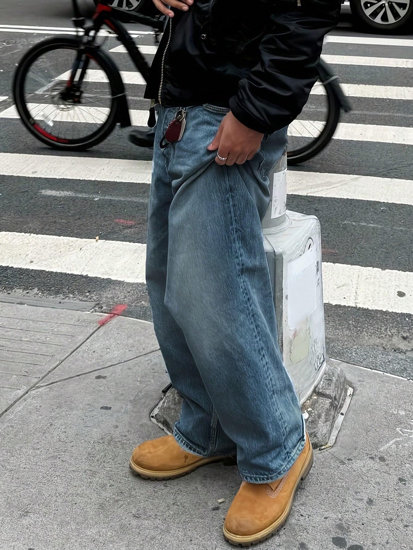 NIEBIESKIE SPODNIE JEANS