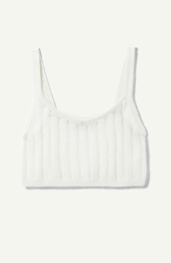 CROP TOP Z WEŁNĄ DZIANINA
