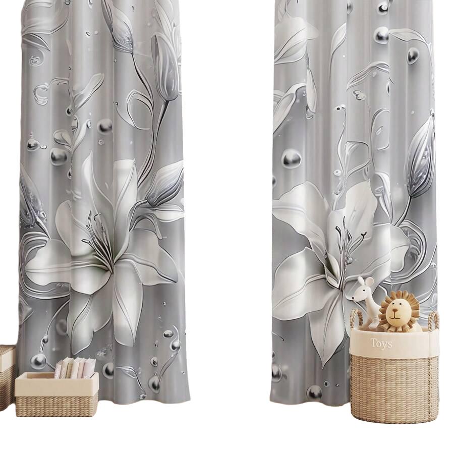 szare zasłony 2-pack
