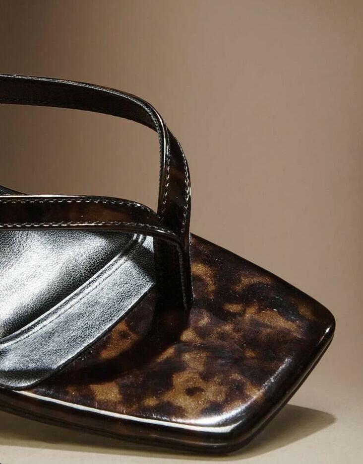 japonki animal print obcas